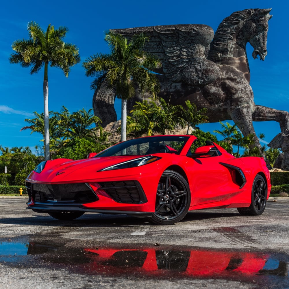 Chevrolet Corvette C8 Rental Miami | Red Convertible | Zeus XI – ZEUS XI